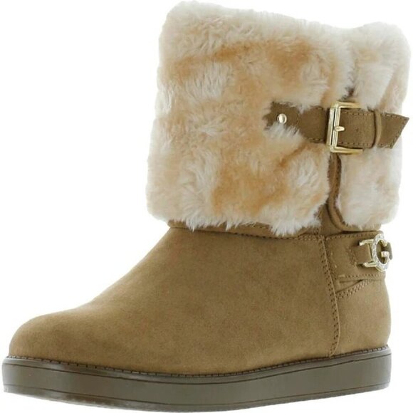 Women's GBG G By Guess Brown, Faux Suede Ankle Boots, Size 5 1/2 - Picture 1 of 4